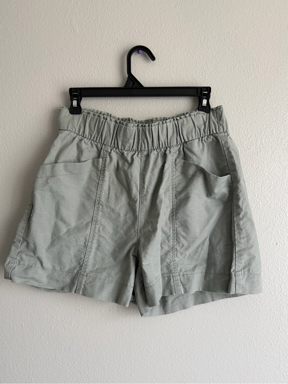 Signature by Levi Strauss Sage Green Elastic Waist Shorts